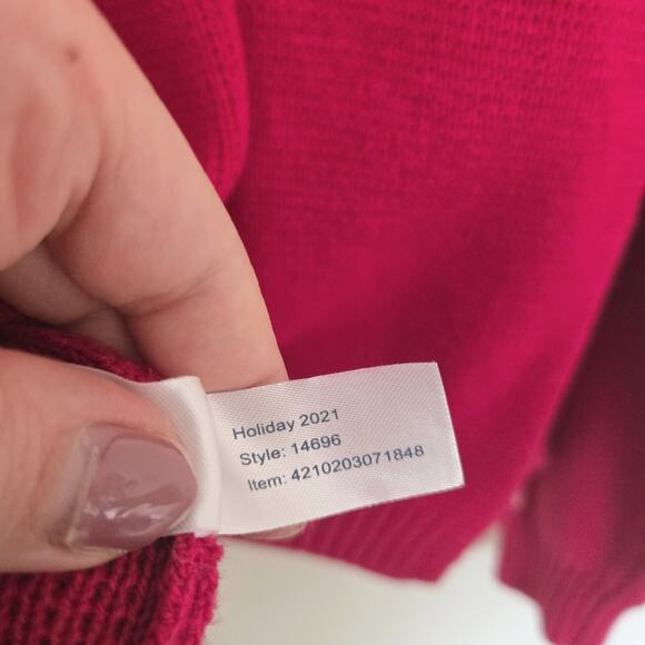 Marine Layer X Lost & Found Snowbird Stripe Sleeve Quarter Zip Sweater Size M - Picture 10 of 10